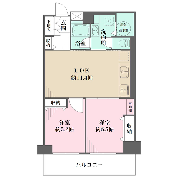 南大井アーバンハイツの間取図