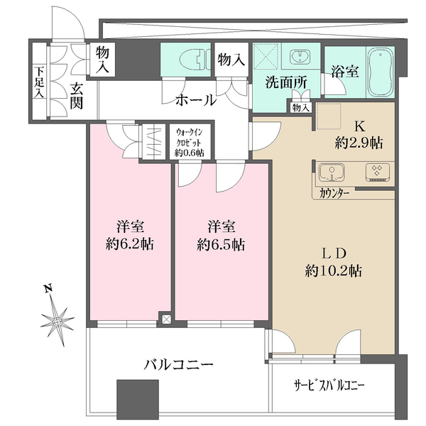 クレストプライムタワー芝の間取図