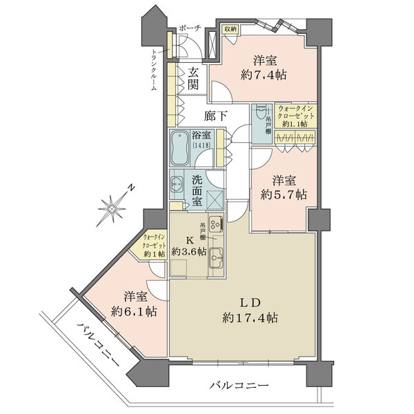シティタワー品川の間取図