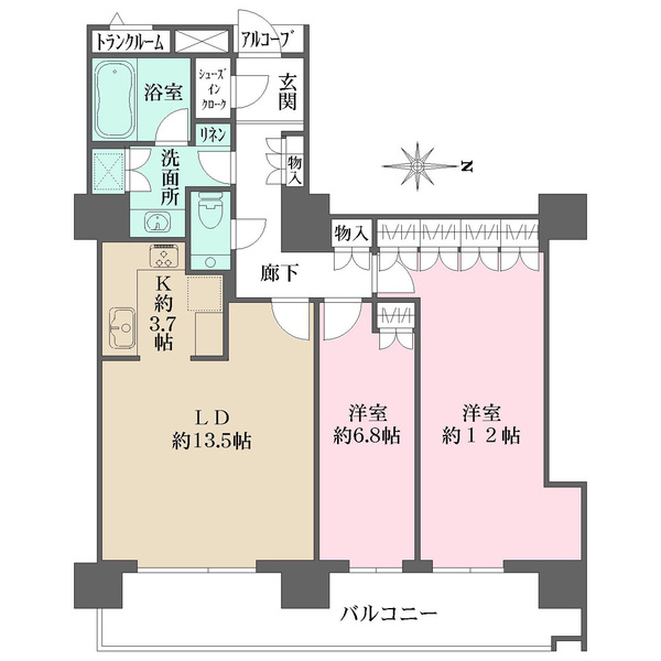 コスモポリス品川の間取図