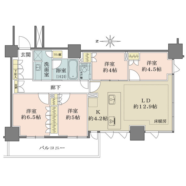 プライムパークス品川シーサイドザ・タワーの間取図