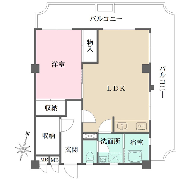 大森山王リハイムの間取図