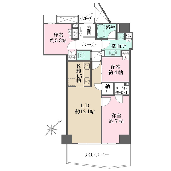 キャピタルマークタワーの間取図