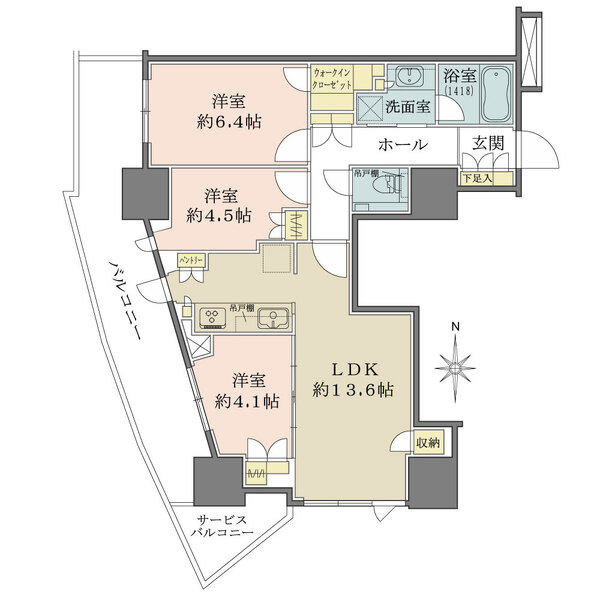 ルミナリータワー池袋の間取図