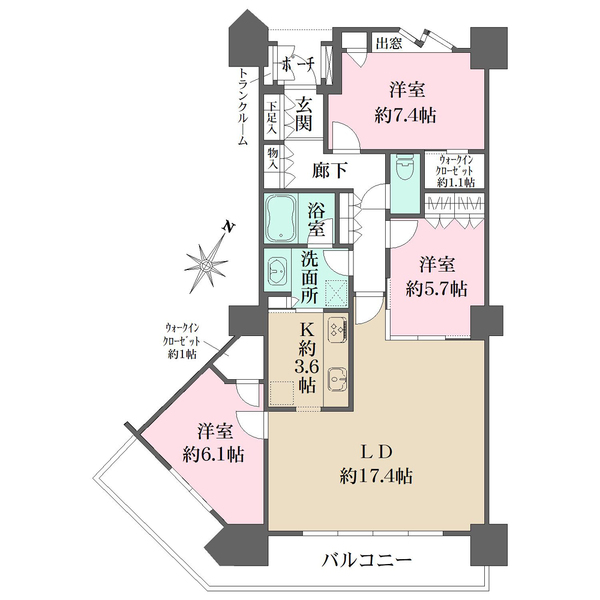シティタワー品川の間取図