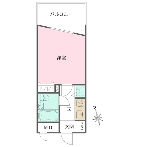 ライオンズマンション橦木の間取図