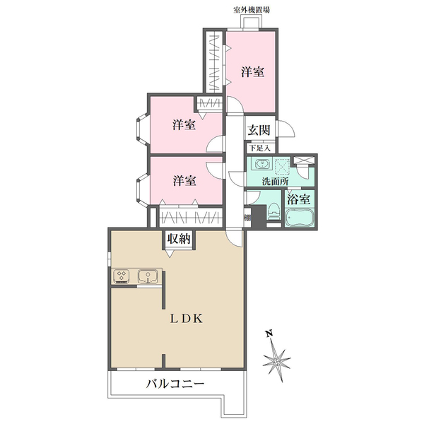 ファミール八事の間取図