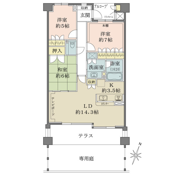 パークハウス一社の間取図