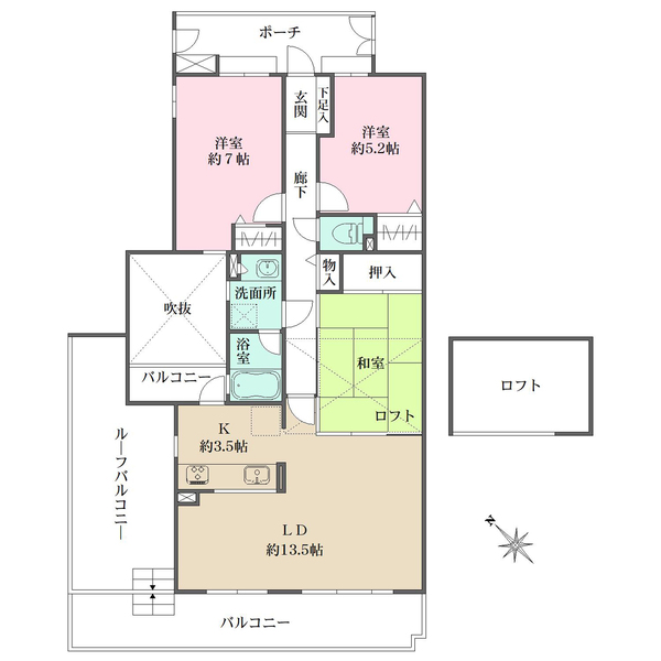 藤和ライブタウン知立の間取図