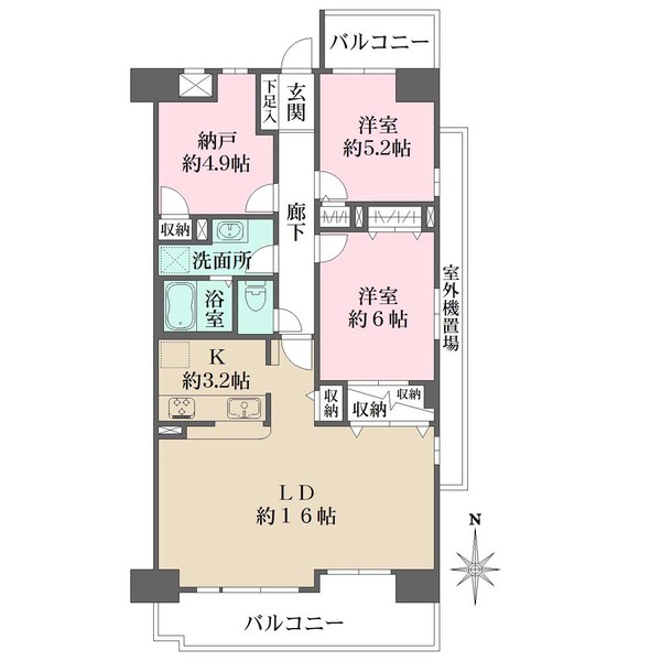 藤和ハイタウン菊井ステージ2の間取図