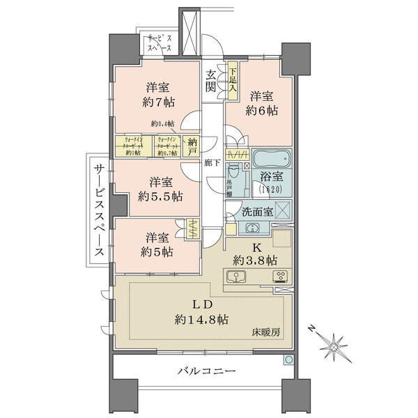 ザ・パークハウス名古屋の間取図