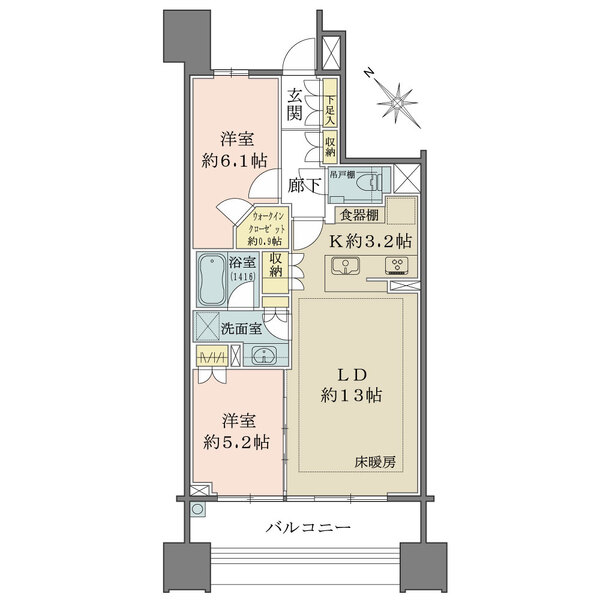 ザ・パークハウス名古屋の間取図