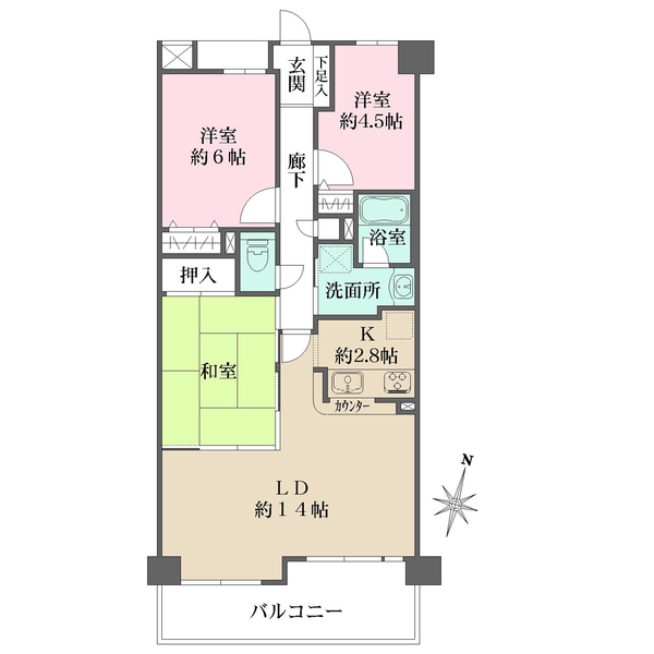 藤和シティコープ本郷の間取図