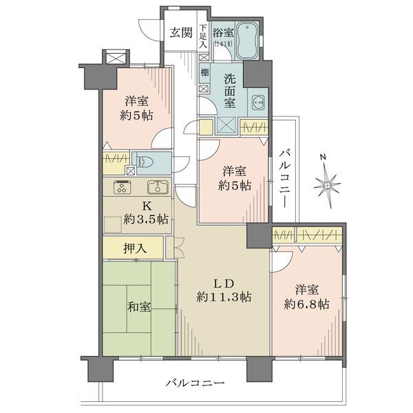 藤和シティコープ豊田久保町の間取図