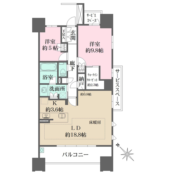 ザ・パークハウス名古屋の間取図