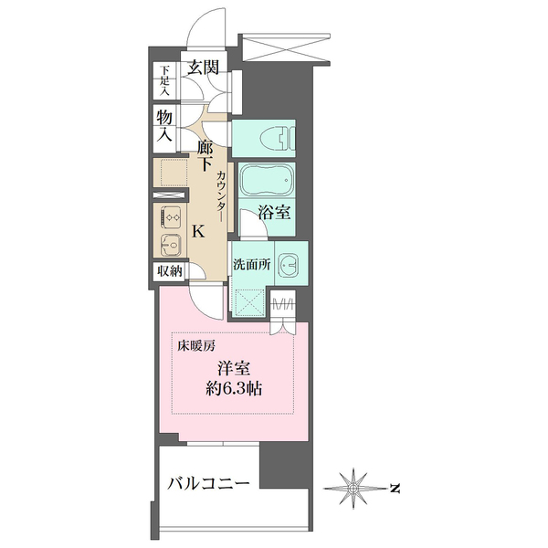 リニアゲートタワー名古屋の間取図