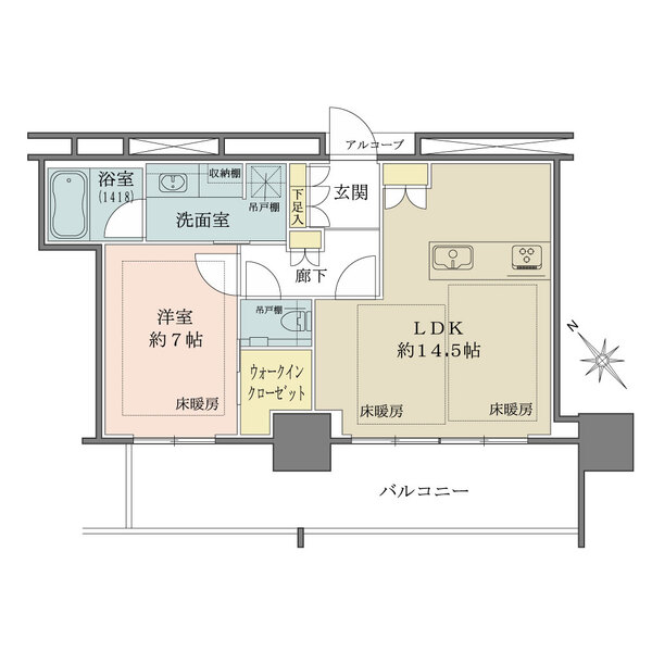 グランドメゾンThe池下ガーデンタワーの間取図
