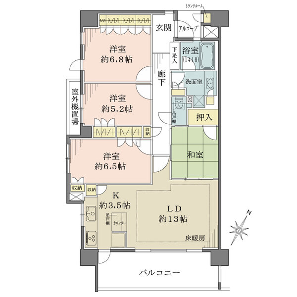 藤和シティホームズ一社の間取図