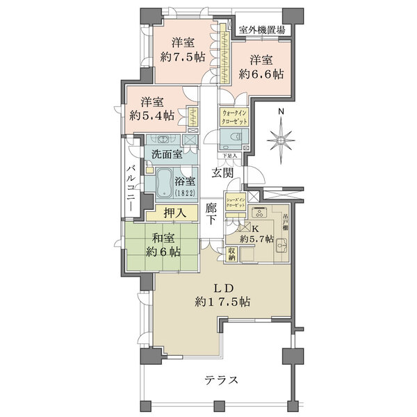 セントラルガーデン・レジデンスA棟の間取図