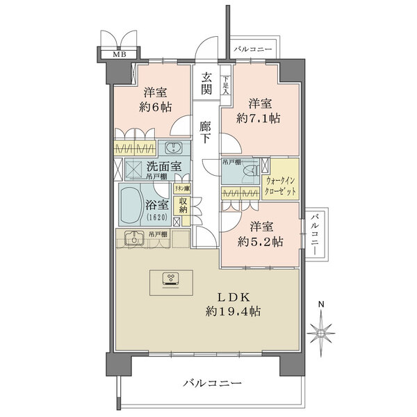 ザ・パークサイド千種北の間取図
