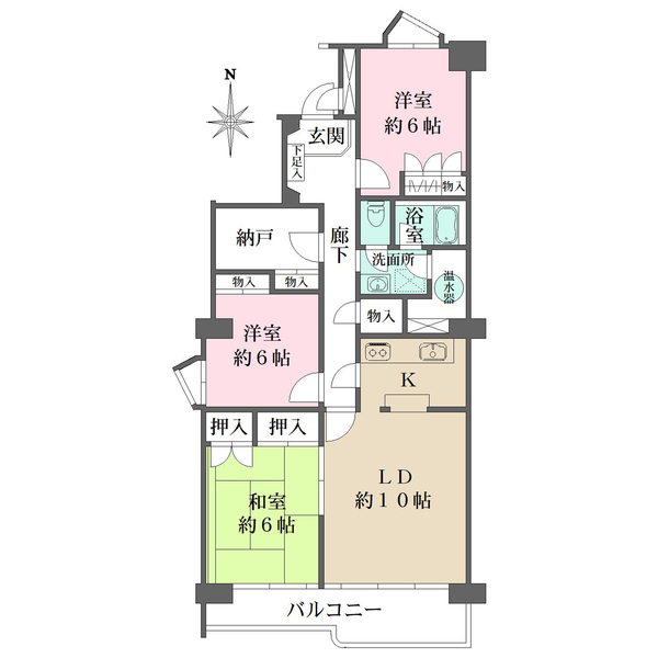 矢田川パークハウスの間取図
