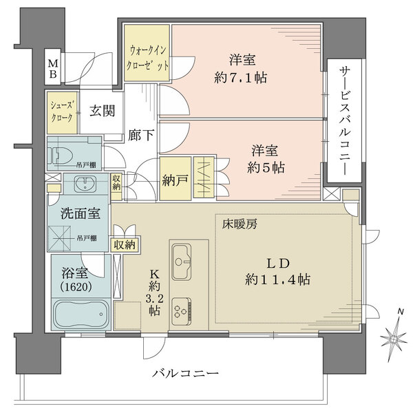 ローレルアイ泉の間取図