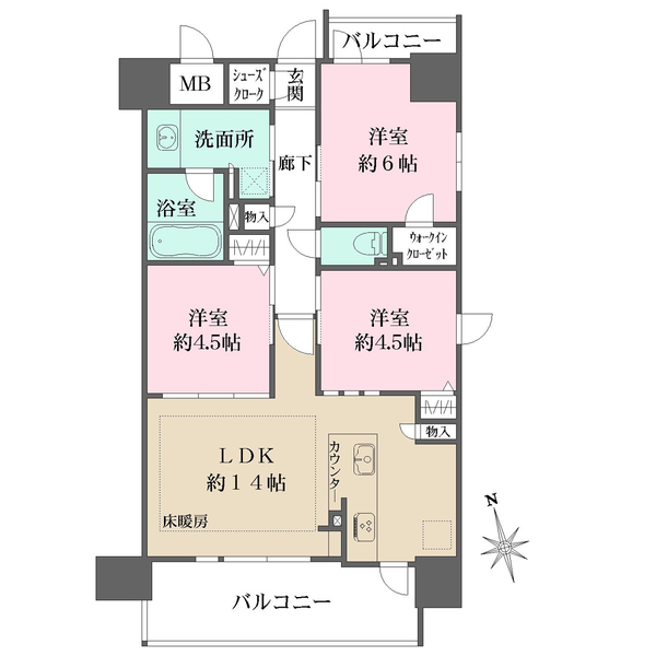 プレサンスロジェ上前津エグゼの間取図