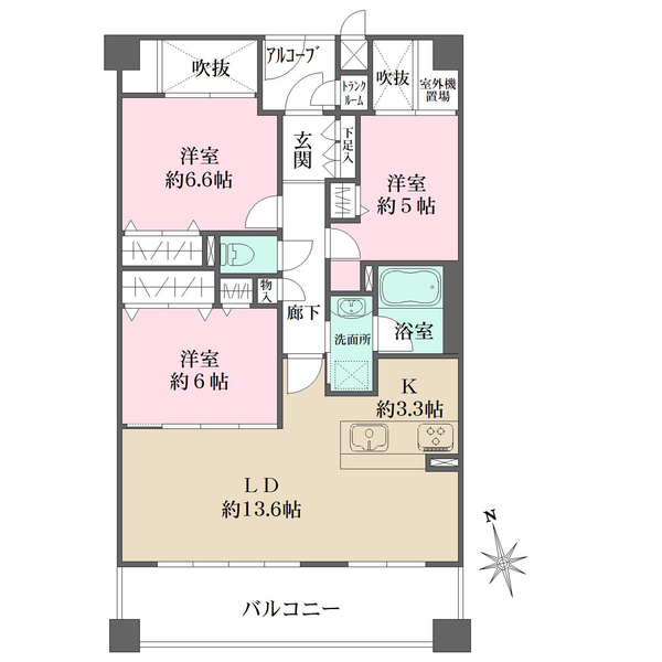 ヒルズ本山穂波町の間取図