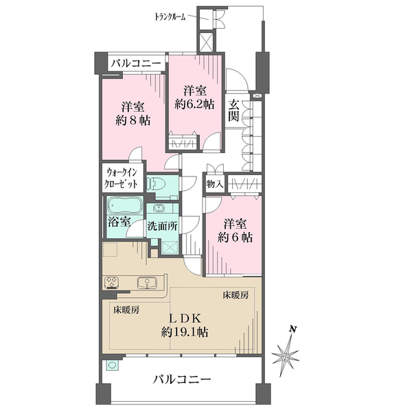グランドメゾン日和町の間取図