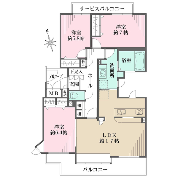 パークハウス南山の間取図