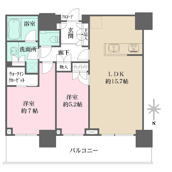 グランドメゾン御園座タワーの間取図