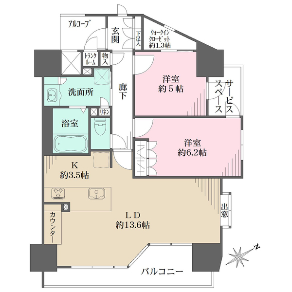 BELISTA覚王山の間取図