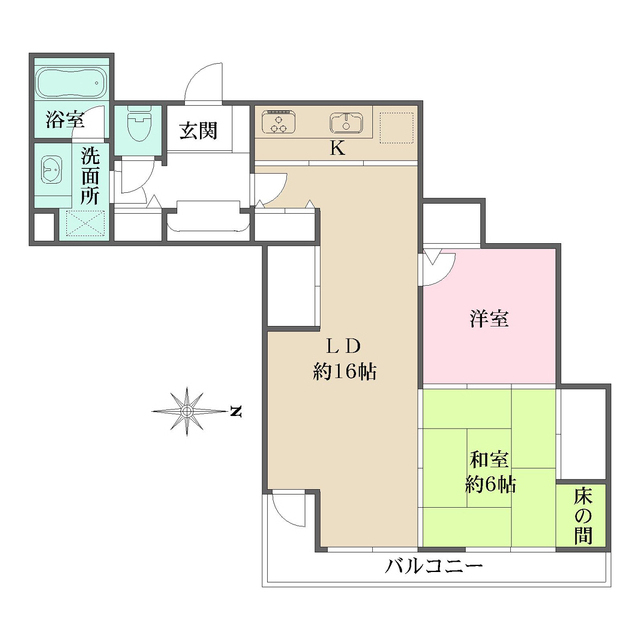錦パークレジデンスの間取図
