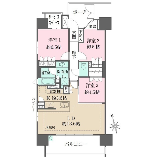 ザ・パークハウス上前津の間取図