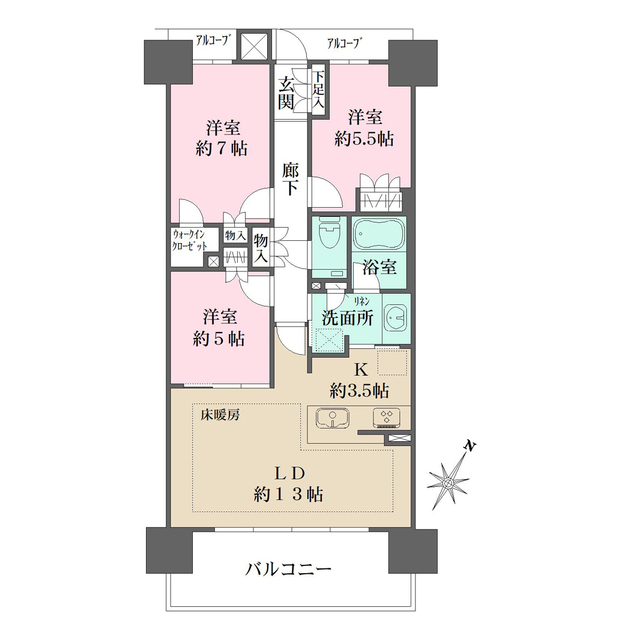 ザ・パークハウス大曽根レジデンスの間取図