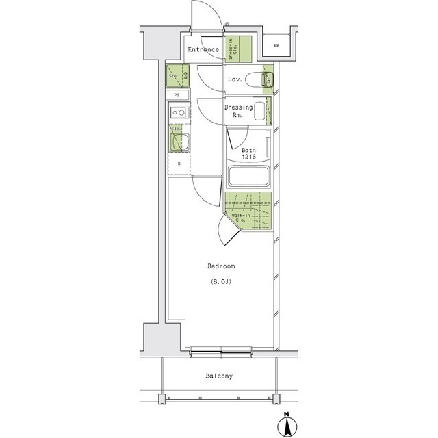 ザ・パークハビオ名古屋松原の間取図