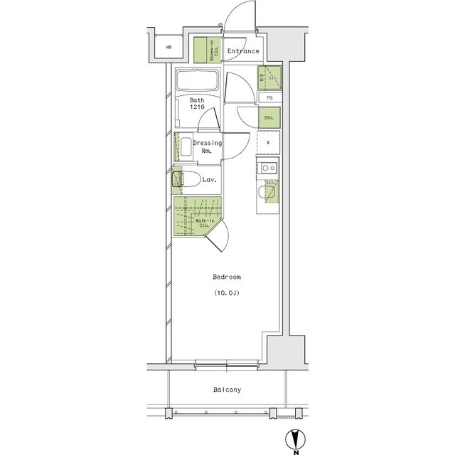ザ・パークハビオ名古屋松原の間取図