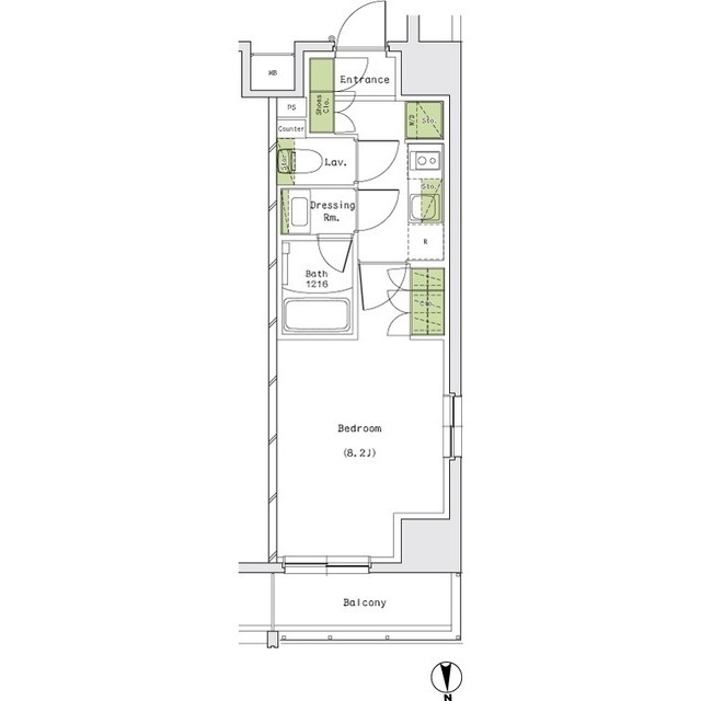ザ・パークハビオ名古屋松原の間取図