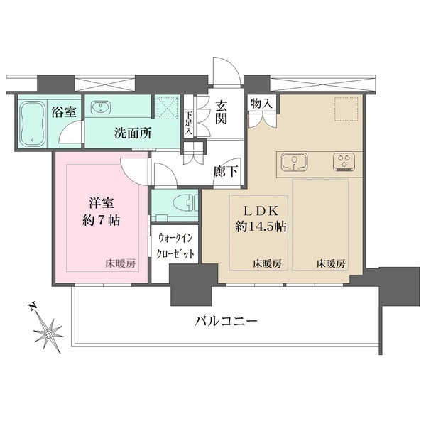 グランドメゾンＴｈｅ池下ガーデンタワーの間取図