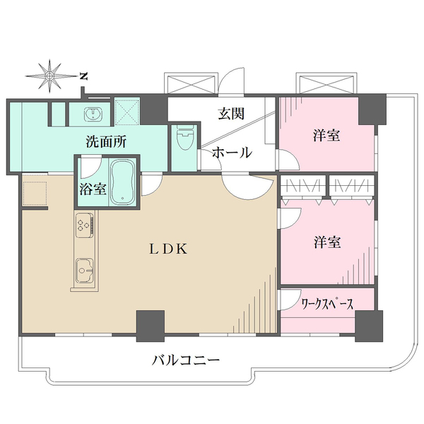 スカイフロントタワー川口の間取図