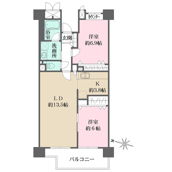 アクトピア北赤羽参番館の間取図