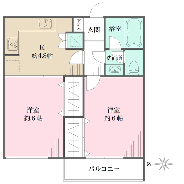 十条エイコーハイツの間取図