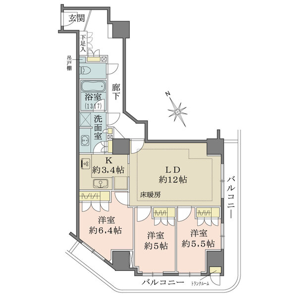 アイ・タワーの間取図