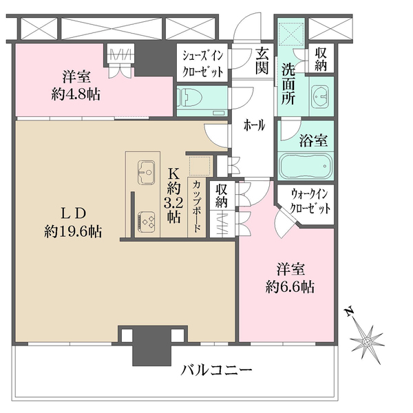 ザ・タワー十条の間取図