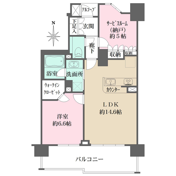 BELISTA浮間舟渡の間取図