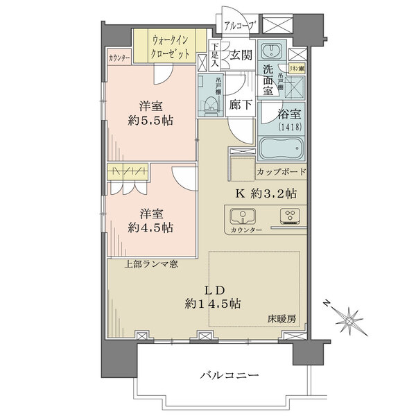 ウィルローズ王子の間取図