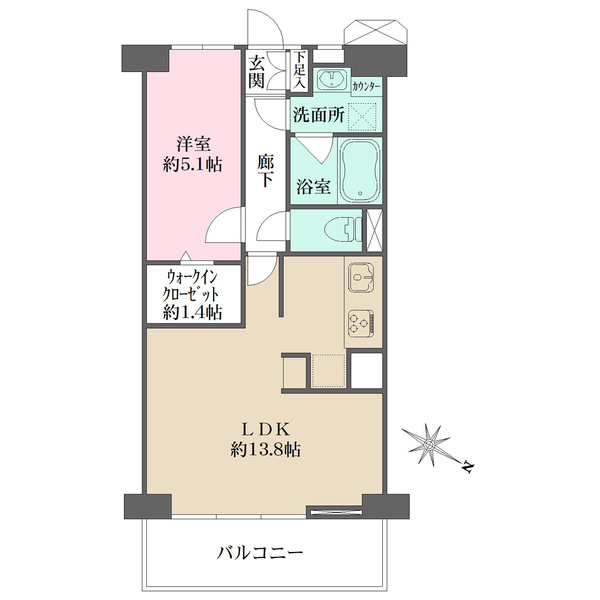 赤羽スカイハイツの間取図