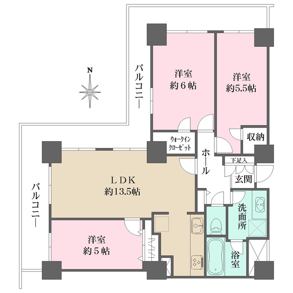 リプレ川口一番街の間取図