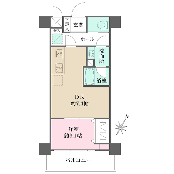 リーフハイツ東十条の間取図