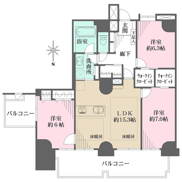 エルザタワー55の間取図